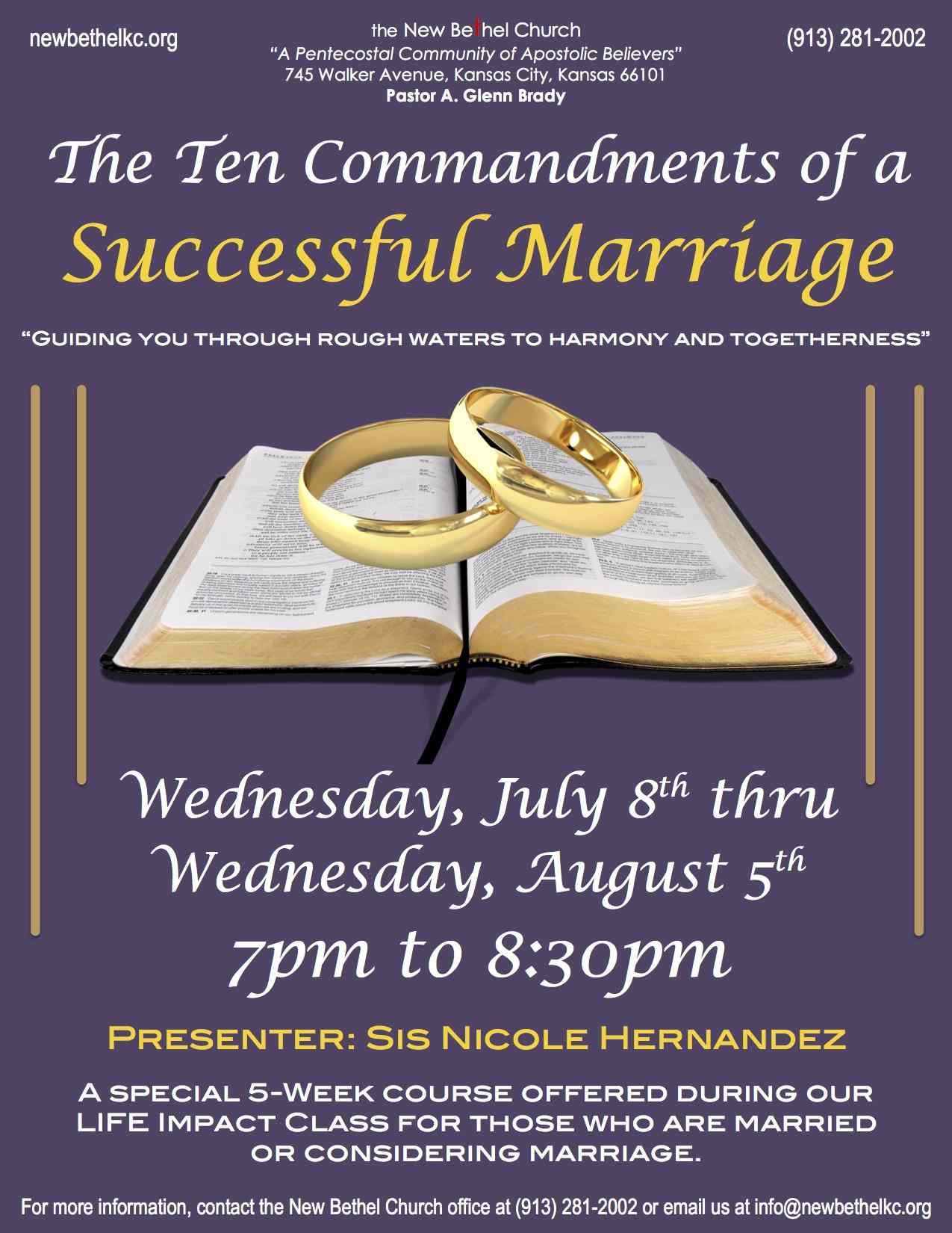 10 Commandments Of A Successful Marriage The New Bethel Church