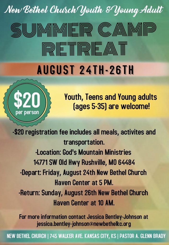 3rd Annual Youth Retreat | The New Bethel Church