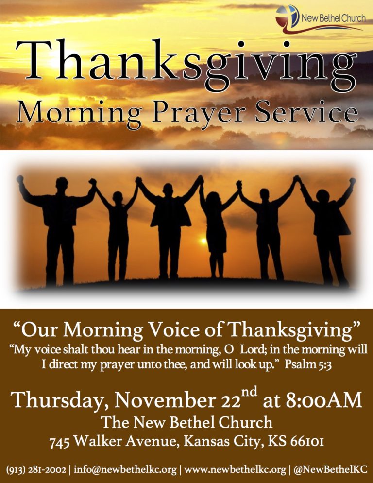 Thanksgiving Morning Prayer | The New Bethel Church