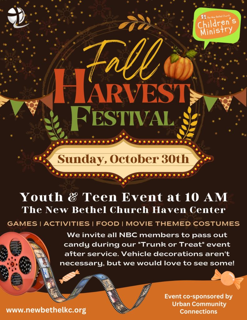 Youth Fall Harvest Fest & “Trunk or Treat” | The New Bethel Church