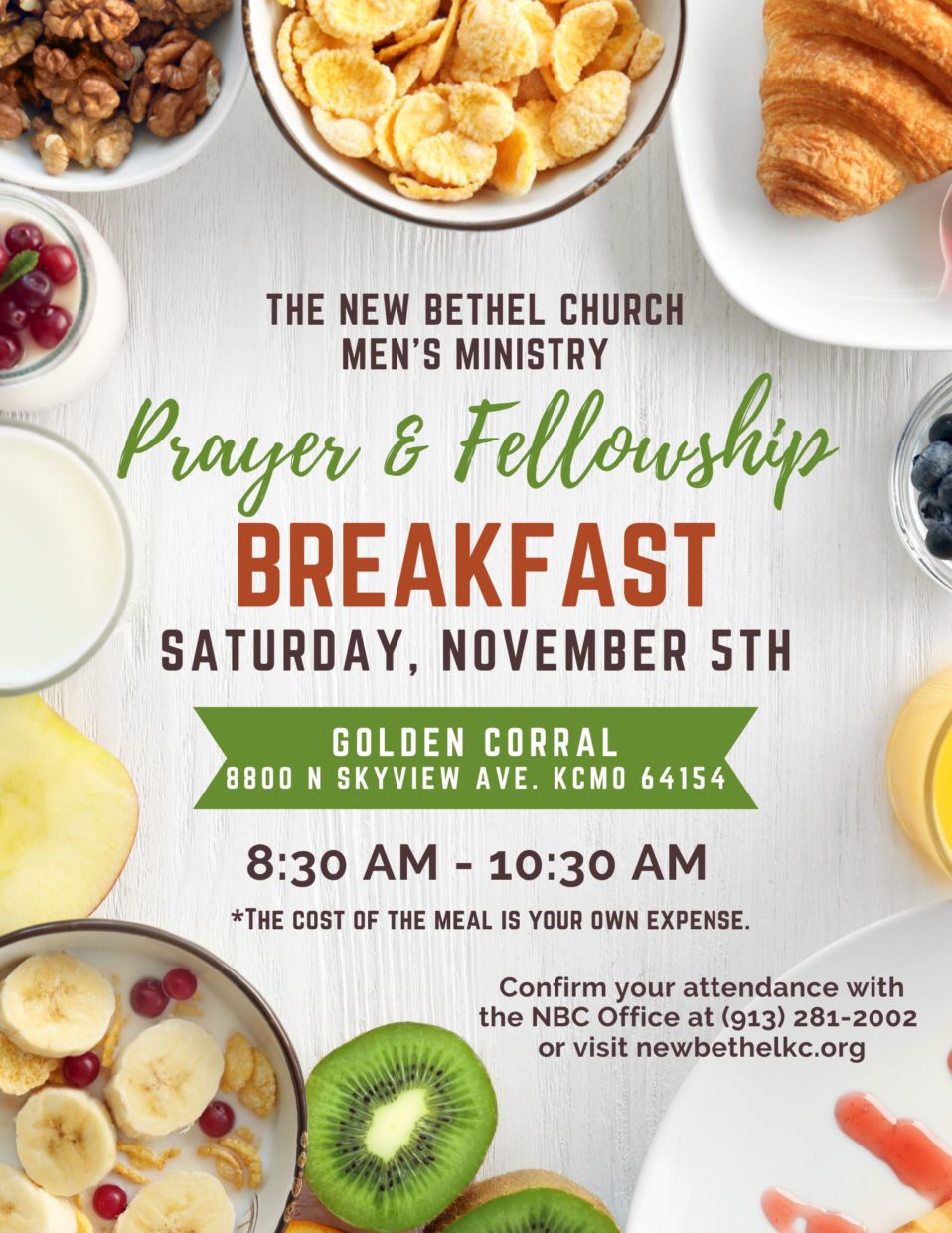 Men’s Prayer & Fellowship Breakfast | The New Bethel Church